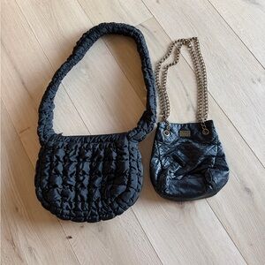 Two small black bags